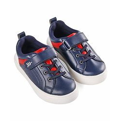 Pine Kids Casual Shoes with Velcro Closure Solid Colour - Navy Blue