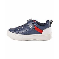 Pine Kids Casual Shoes with Velcro Closure Solid Colour - Navy Blue