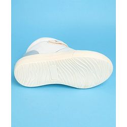 Pine Kids Color Block Casual Shoes with Velcro Closure - White