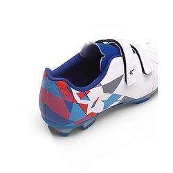 Pine Active Velcro Closure Soccer Shoes - White & Blue