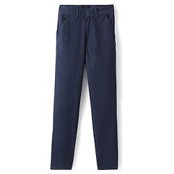 Pine Kids Full Length Cotton Elastane Trouser - Navy Blue