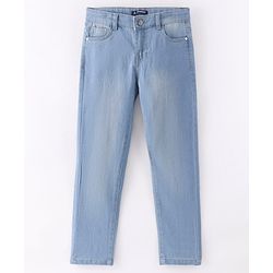 Pine Kids Ankle Length Washed Jeans - Ice Blue