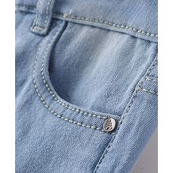 Pine Kids Ankle Length Washed Jeans - Ice Blue