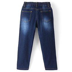 Pine Kids Ankle Length Washed Denim Jeans - Dark Blue