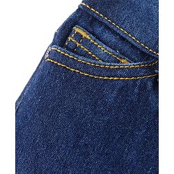 Pine Kids Ankle Length Washed Denim Jeans - Dark Blue