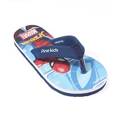 Pine Kids Spider Man Printed Slip On Flip Flop - Blue