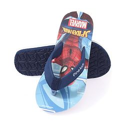 Pine Kids Spider Man Printed Slip On Flip Flop - Blue