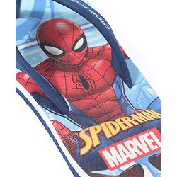 Pine Kids Spider Man Printed Slip On Flip Flop - Blue