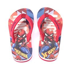 Pine Kids  Slip On Style Flip Flops Spider Man Print Red
