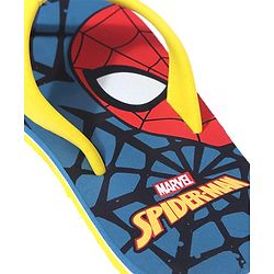 Pine Kids Spider Man Printed Slip On Flip Flop - Blue & Yellow