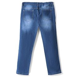 Pine Kids Denim Full Length Adjustable Elasticated Slim Fit Jeans - Mid Blue