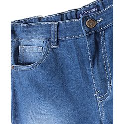 Pine Kids Denim Full Length Adjustable Elasticated Slim Fit Jeans - Mid Blue