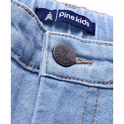 Pine Kids Denim Full Length Adjustable Elasticated Slim Fit Jeans - Ice Blue