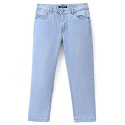 Pine Kids Denim Full Length Adjustable Elasticated Slim Fit Jeans - Ice Blue