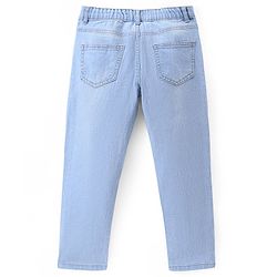 Pine Kids Denim Full Length Adjustable Elasticated Slim Fit Jeans - Ice Blue