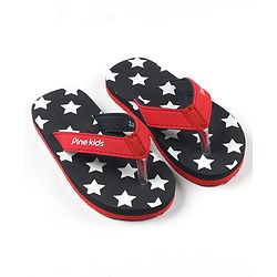 Pine Kids Slip On Flip Flops Stars Print - Blue