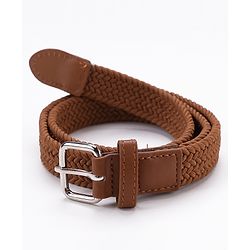 Pine Kids Free Size Braided Belt - Brown