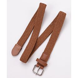 Pine Kids Free Size Braided Belt - Brown