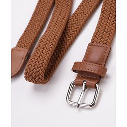Pine Kids Free Size Braided Belt - Brown