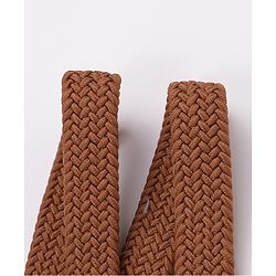 Pine Kids Free Size Braided Belt - Brown