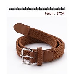 Pine Kids Free Size Braided Belt - Brown