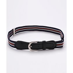 Pine Kids Free Size Striped Belt - Navy Blue