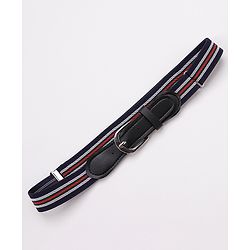 Pine Kids Free Size Striped Belt - Navy Blue