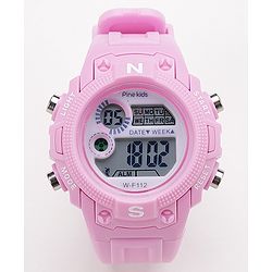 Pine Kids  Free Size Digital Watch - Pink