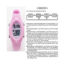 Pine Kids  Free Size Digital Watch - Pink