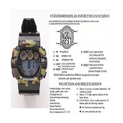 Pine Kids  Free Size Digital Watch - Black