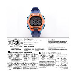 Pine Kids  Free Size Digital Watch - Navy Blue