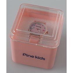 Pine Kids  Free Size Analog Watch with Rainbow Print - Pink