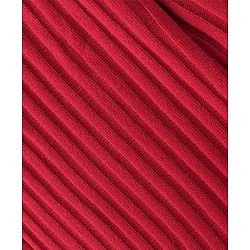 Pine Kids Full Sleeve Woolen Dress With Scarf - Red