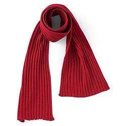 Pine Kids Full Sleeve Woolen Dress With Scarf - Red