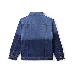 Pine Kids Full Sleeves Dip Dyed Denim Jackets - Blue