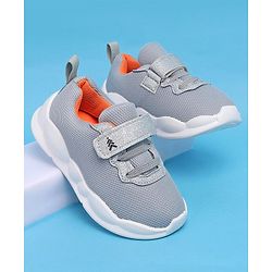Pine Kids Glittery Detailing Velcro Closure Causal Shoes - Grey