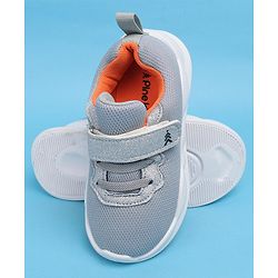 Pine Kids Glittery Detailing Velcro Closure Causal Shoes - Grey