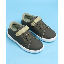 Pine Kids Velcro and Lace Closure Casual Shoes - Green
