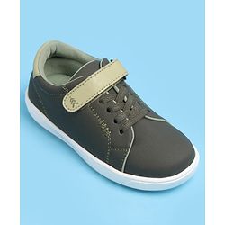 Pine Kids Velcro and Lace Closure Casual Shoes - Green
