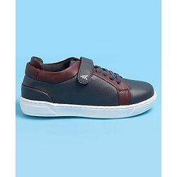 Pine Kids Velcro and Lace Closure Casual Shoes - Dark Grey