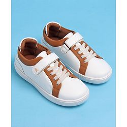 Pine Kids Velcro and Lace Closure Casual Shoes - Dark Grey