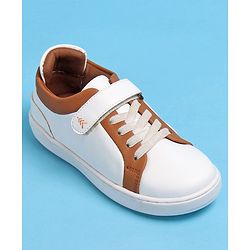 Pine Kids Velcro and Lace Closure Casual Shoes - Dark Grey