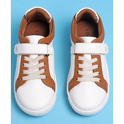 Pine Kids Velcro and Lace Closure Casual Shoes - Dark Grey
