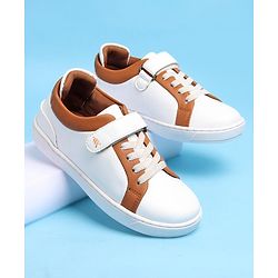 Pine Kids Velcro and Lace Closure Casual Shoes - Dark Grey