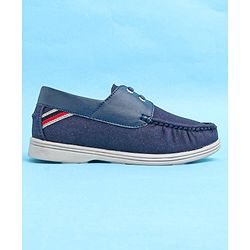 Pine Kids Slip On Color Block Casual Loafer Shoes - Blue