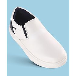 Pine Kids Solid Colour Slip On Casual Shoes - Blue