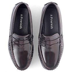 Pine Kids Slip on Formal Wear Shoes - Maroon