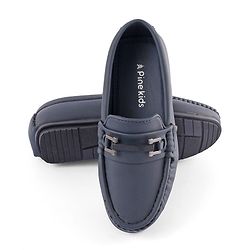 Pine Kids Slip On Formal Wear Shoes - Navy