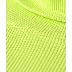 Pine Kids 100% Cotton Full Sleeves Turtle Neck Textured Skivi Solid T-Shirt- Green