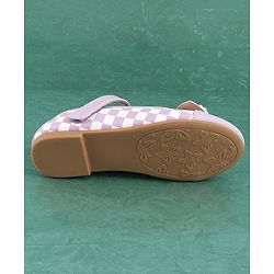 Pine Kids Bellies with Bow Applique & Velcro Closure - Purple